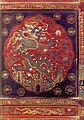 Detail of lacquer cabinet with dragon and cloud motifs, Ming dynasty