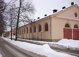 Gamla stallbyggnader vid Frösundavik.