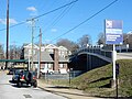 Honorable Lawrence H. Curry Bridge, spanning the rail lines at Greenwood Avenue and connecting Jenkintown and Wyncote