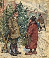 Baluschek: Christmas Tree Sale (1930)