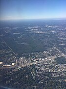 Aerial view of Huntley Meadows Park in 2017