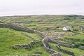Dry-stone walls built of fieldstones on Inisheer, Ireland