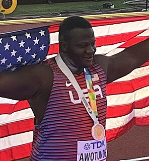 Josh Awotunde bei den Weltmeisterschaften 2022 in Eugene