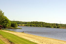 La plage de la Chassagne, à Videix.