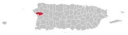 Localização de Añasco em Porto Rico