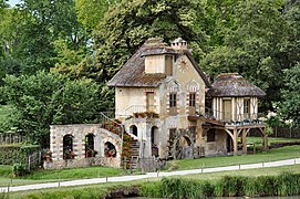 Le moulin vu de la maison de la Reine