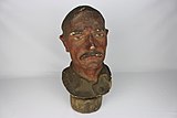 A paper mache decoy head, used to reveal the position of enemy snipers