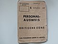 Personalausweis für unter 15-Jährige in der britischen Besatzungszone