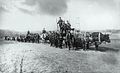 Troops on the march, North-West Rebellion, Qu'Appelle Valley, 1885