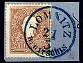 10 kreuzer 1859 type II - Lomnitz blue (Bohemia)