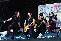 Riot V performing at Wacken Open Air on August 4, 2018.