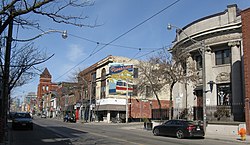 View of Riverdale toward Broadview Ave. from Queen Street East