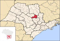 Location of the Microregion of São Carlos