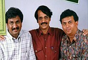 (Left to right) Director P. Sheshadri, T. N. Seetharam, Nagendra Sha