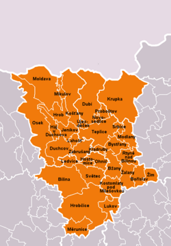 Location of Teplice District