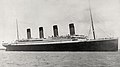 El Titanic en las cercanías de Cowes, de camino hacia el canal de la Mancha.