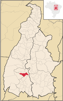 Localização de Aliança do Tocantins no Tocantins