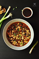 Vegan mapo tofu