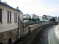 River Wien behind the station