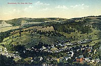 Village from Mount Tom in 1913