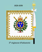 Drapeau modèle de 1820 à 1830 (revers).