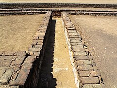 Canalisation d'évacuation des eaux usées à Lothal.