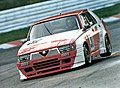 Michael Kopf and Alfa 75 Turbo Nürburgring 1986