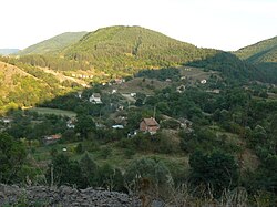 Aerial view of the village