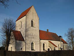 Bonderups kyrka i februari 2012