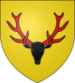 A stag's head cabossed sable attired gules in the arms of Calder