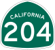 State Route 204 marker
