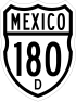 Federal Highway 180D shield