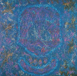 Sans titre, acrylique et huile sur toile 100x100cm, 1982