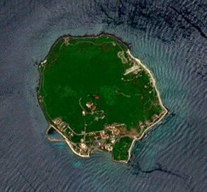 Satellite image of Cồn Cỏ Island.