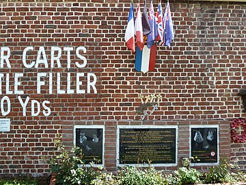 Le monument aux animaux victimes de guerre.