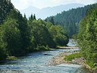 Czarny Dunajec river in Chochołów