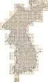 Image 14 Daedongyeojido Map: Kim Jeong-ho Daedongyeojido is a large scale map of Korea produced by Chosun Dynasty cartographer and geologist Kim Jeong-ho in 1861. Considered to mark the zenith of pre-modern Korean cartography, the map consists of 22 separate, foldable booklets, each covering approximately 47 kilometres (29 mi) (north-south) by 31.5 kilometres (19.6 mi) (east-west). Combined, they form a map of Korea that is 6.7 metres (22 ft) wide and 3.8 metres (12 ft) long. Daedongyeojido is praised for precise delineations of mountain ridges, waterways, and transportation routes, as well as its markings for settlements, administrative areas, and cultural sites. More selected pictures