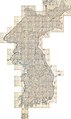 Image 7 Daedongyeojido Map: Kim Jeong-ho Daedongyeojido is a large scale map of Korea produced by Chosun Dynasty cartographer and geologist Kim Jeong-ho in 1861. Considered to mark the zenith of pre-modern Korean cartography, the map consists of 22 separate, foldable booklets, each covering approximately 47 kilometres (29 mi) (north-south) by 31.5 kilometres (19.6 mi) (east-west). Combined, they form a map of Korea that is 6.7 metres (22 ft) wide and 3.8 metres (12 ft) long. Daedongyeojido is praised for precise delineations of mountain ridges, waterways, and transportation routes, as well as its markings for settlements, administrative areas, and cultural sites. More selected pictures