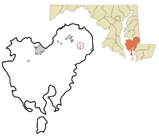 Location of Eldorado, Maryland