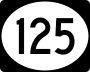 Highway 125 marker