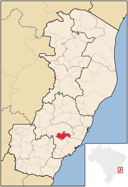 Location in Espírito Santo state