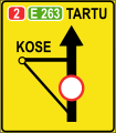 Layout of detour or bypass route (Estonia)