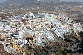 Vista aérea de Fira