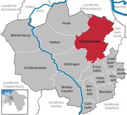 Ganderkesee – Mappa