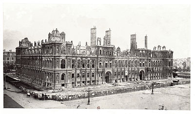 בניין עיריית פריז השרוף, 1871