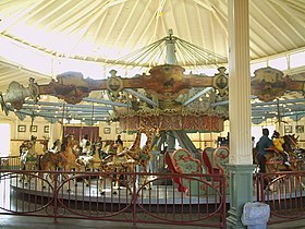 Dentzel Carousel, a National Historic Landmark in Meridian, Mississippi.