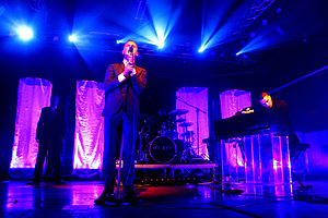 Hurts performing live in 2010