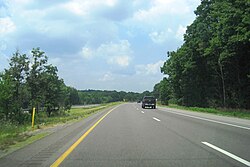 I-80 westbound in Graham Township