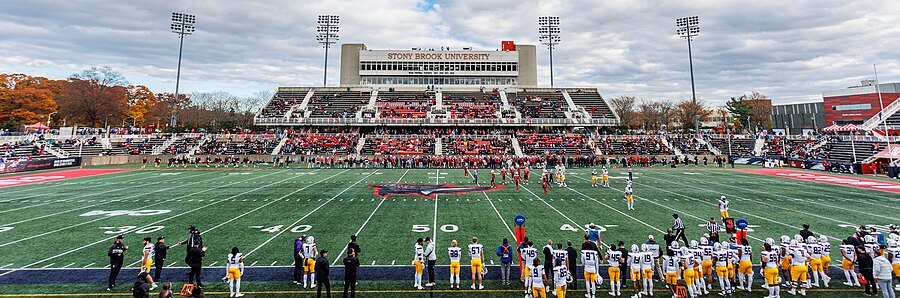 wide view of stadium