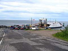 Heritage 1, Ferry embarkation of vehicles from the Escoumins marine terminal to Trois-Pistoles[17]